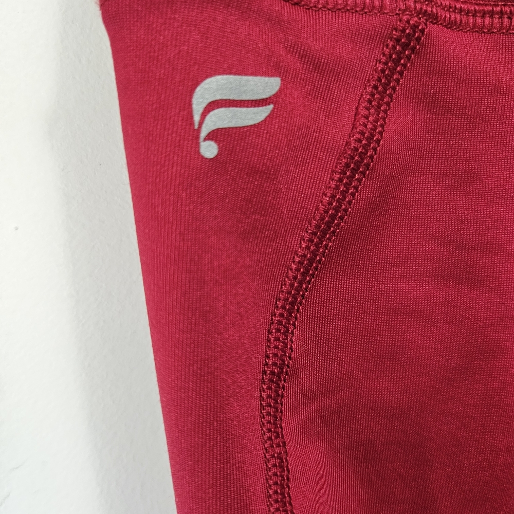 Fabletics Red Workout Tights Activewear - image 3